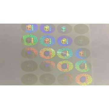 Custom design Clear Transparent 3D Laser Hologram Security Sticker